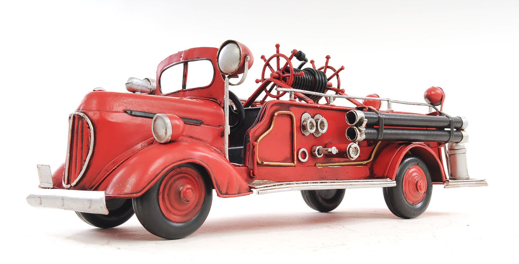 c1938 Ford Red Fire Engine Sculpture - 99fab 