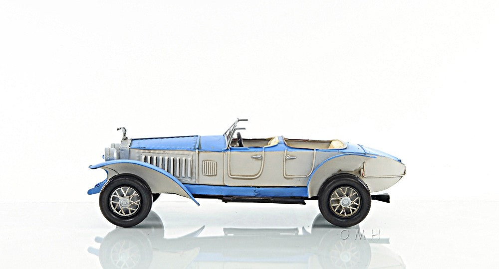 c1928 Sports Rolls Royce Phantom Car Model Sculpture - 99fab 