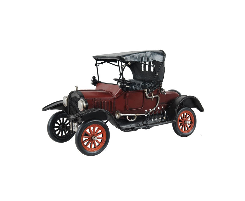 c1924 Red Ford Model T Car Sculpture - 99fab 