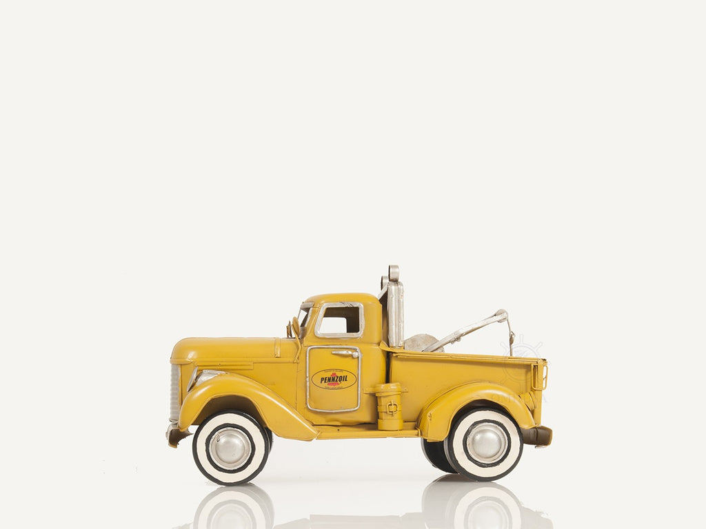 c1926 Pennzoil Tow Truck Yellow Model Sculpture - 99fab 