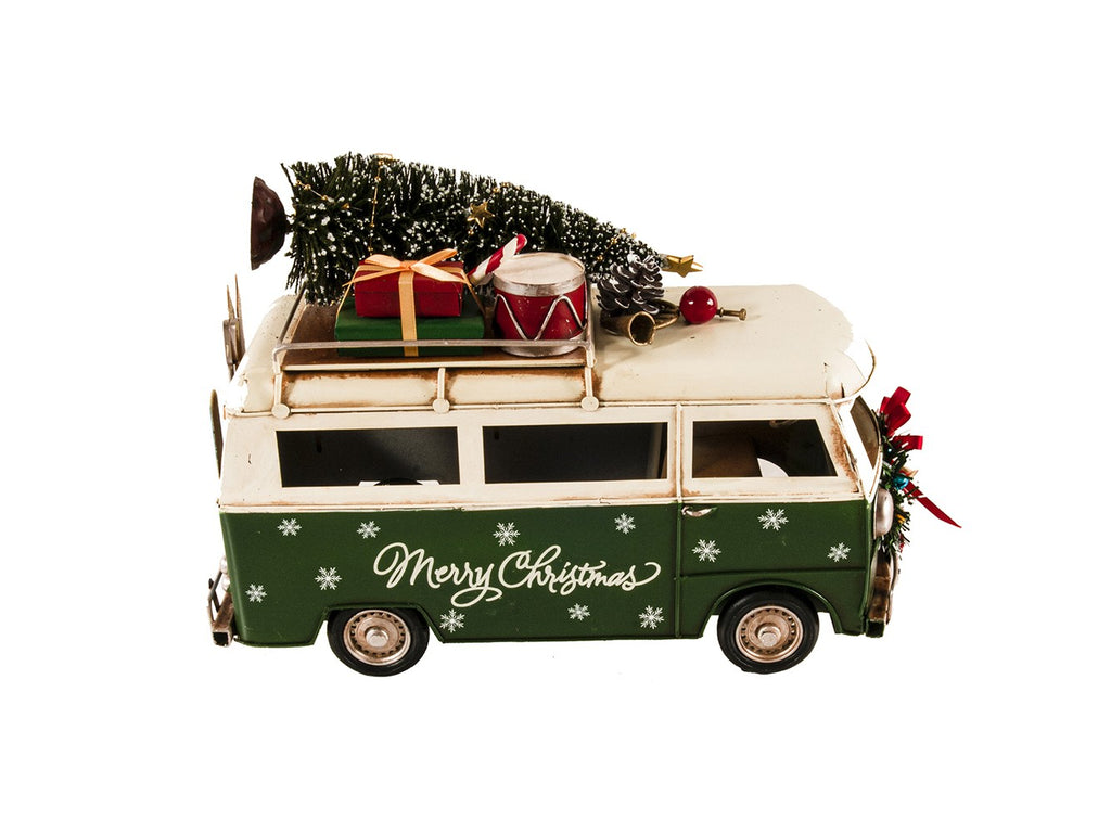 c1960s Volkswagen Christmas Bus Sculpture - 99fab 