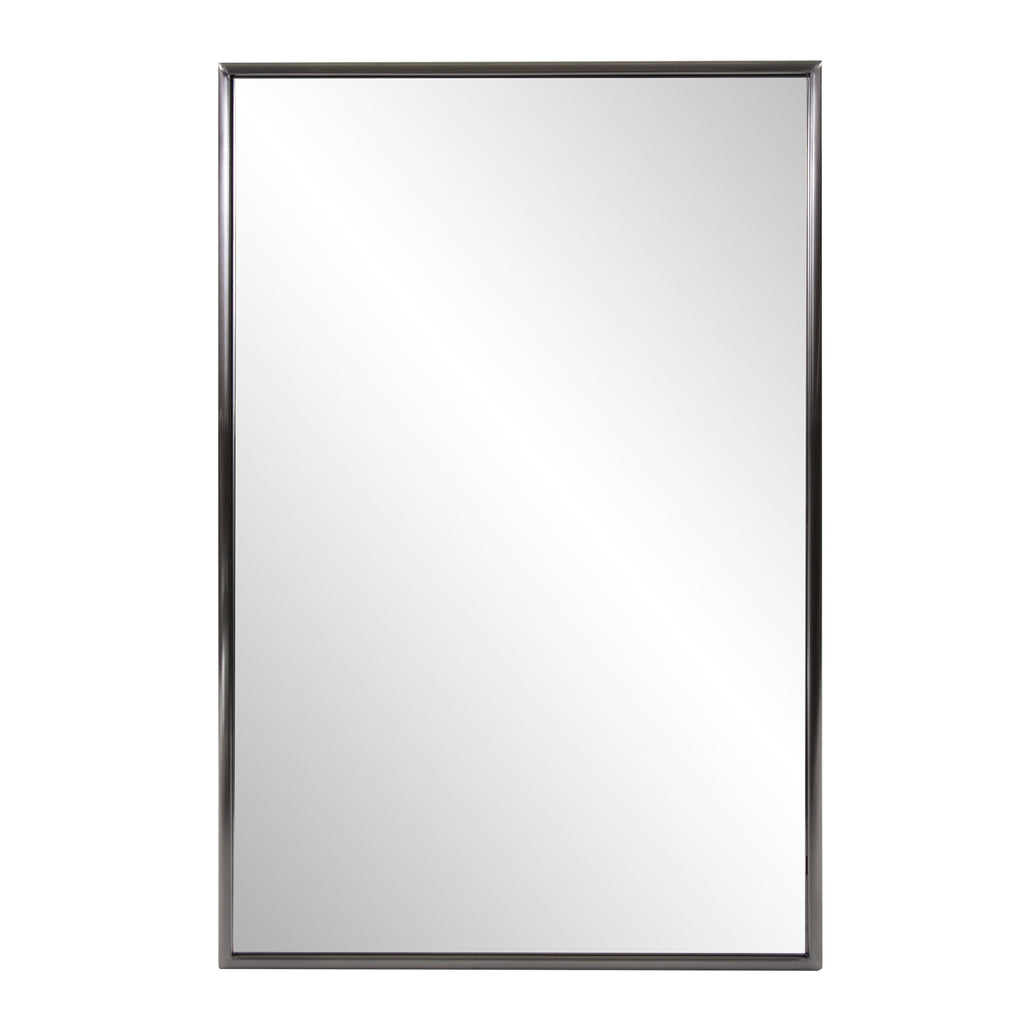 Brushed Titanium Rectangular Wall Mirror - 99fab 