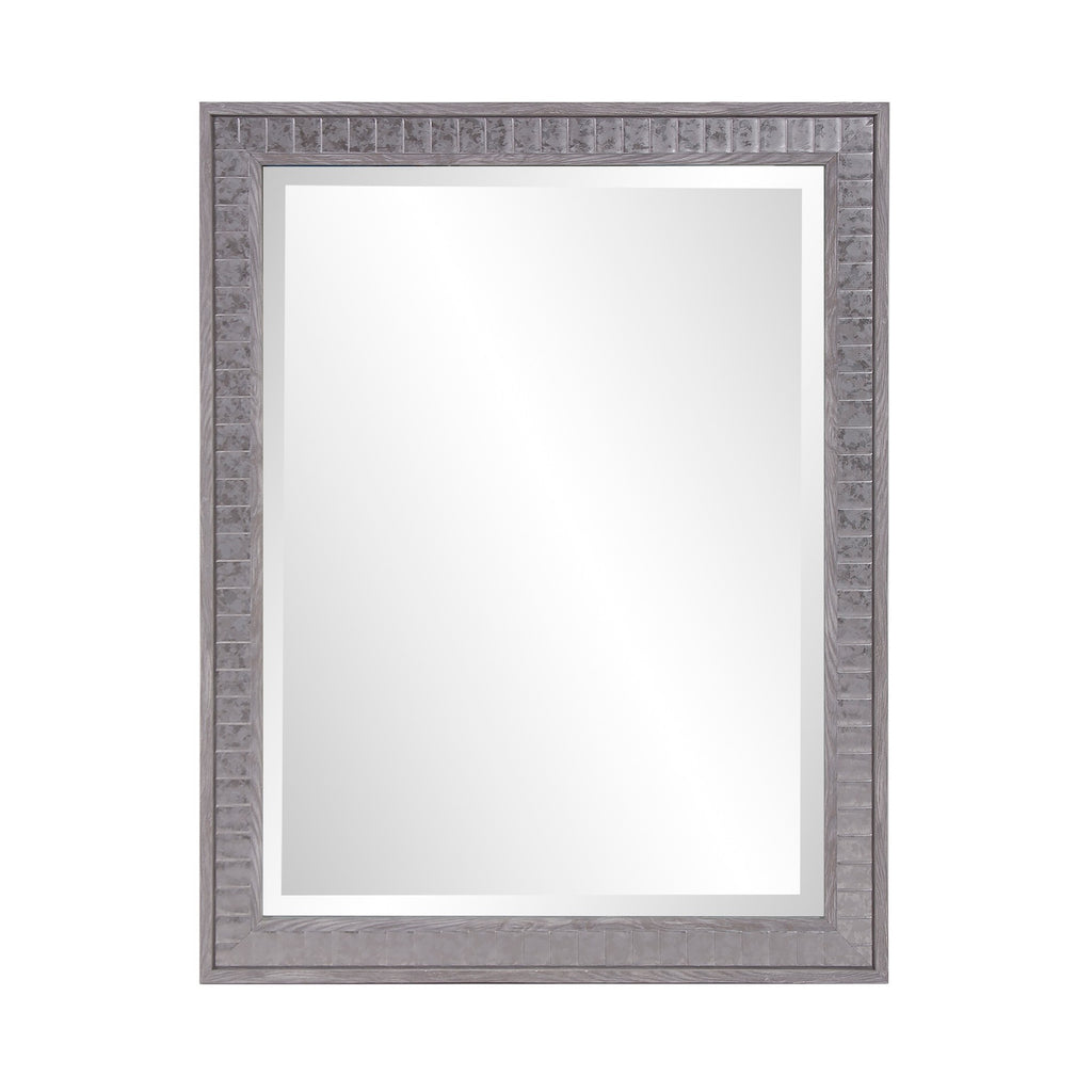 Warm Gray Faux Wood Rectangle Mirror - 99fab 