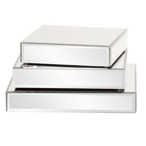 Set of Three Mirrored Rectangular Display Platforms