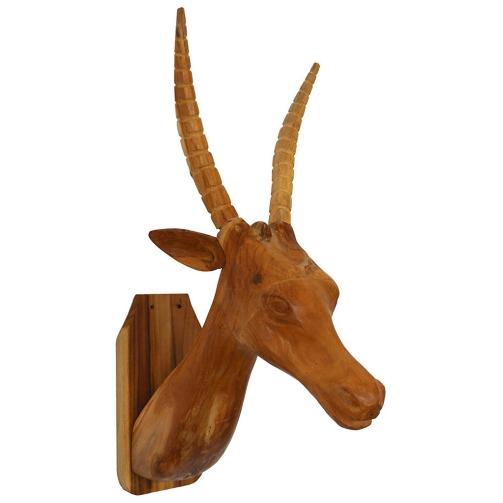 Brown Solid Wood Elk Wall Decor - 99fab 