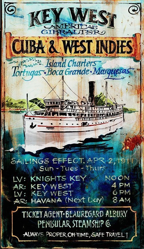 Key West Island Charters Wall Décor - 99fab 