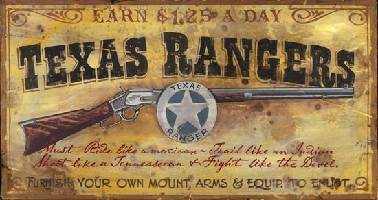 Vintage Texas Rangers Shotgun Wall Décor - 99fab 