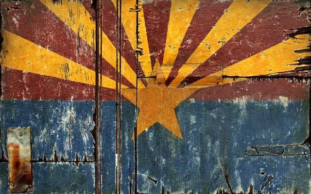 Distressed Arizona Flag Wall Décor - 99fab 