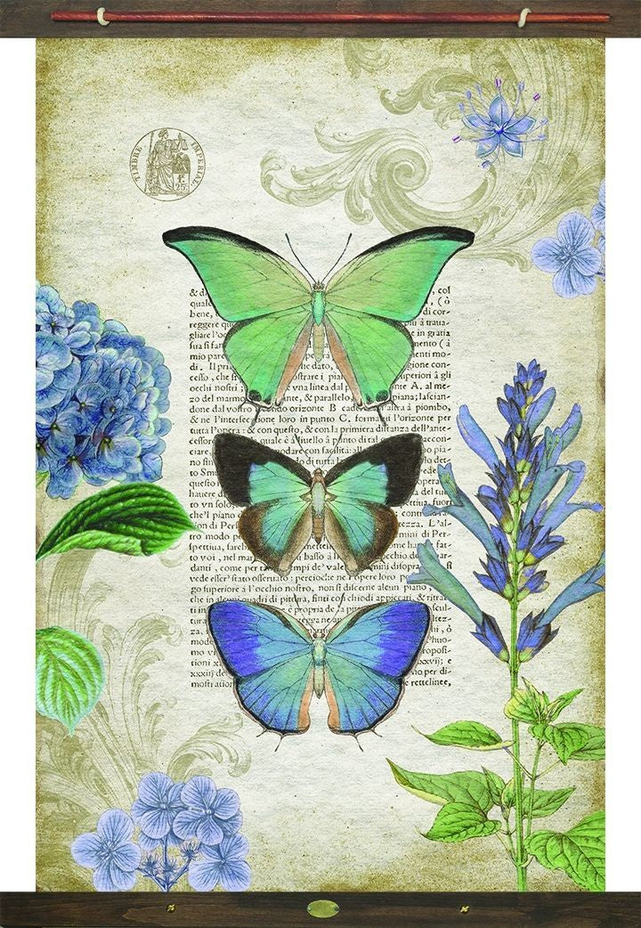 Three Vibrant Butterflies Tapestry Wall Décor - 99fab 