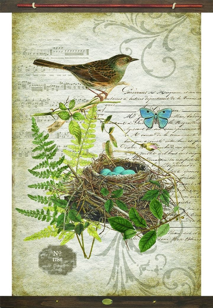 Vintage Song Bird Large Tapestry Wall Décor - 99fab 