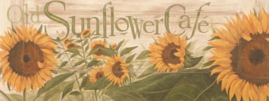 Rustic Old Sunflower Cafe Wall Art - 99fab 