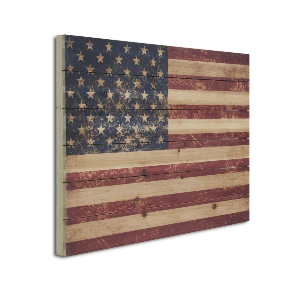 Striking Usa Flag Unframed Graphic Wall Art - 99fab 