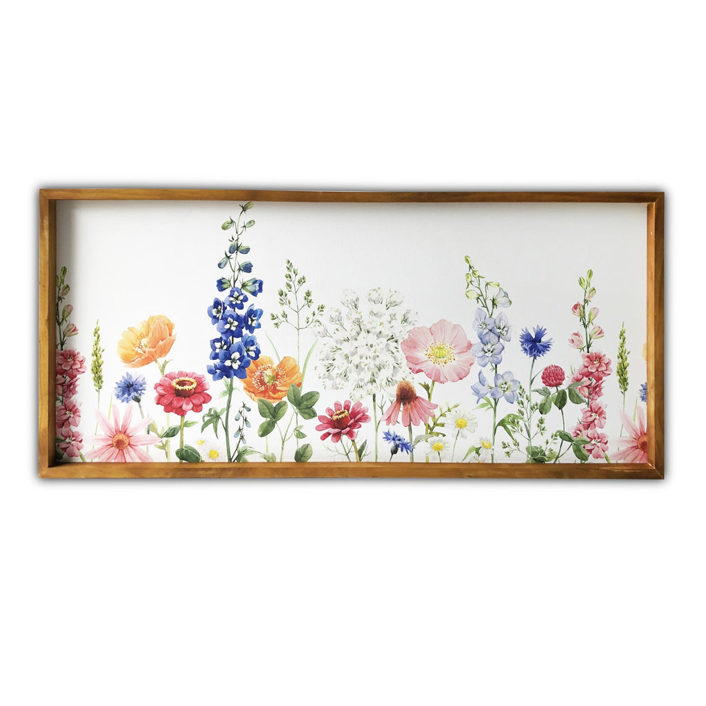 Vivid Spring Garden Wooden Framed Canvas Wall Art - 99fab 