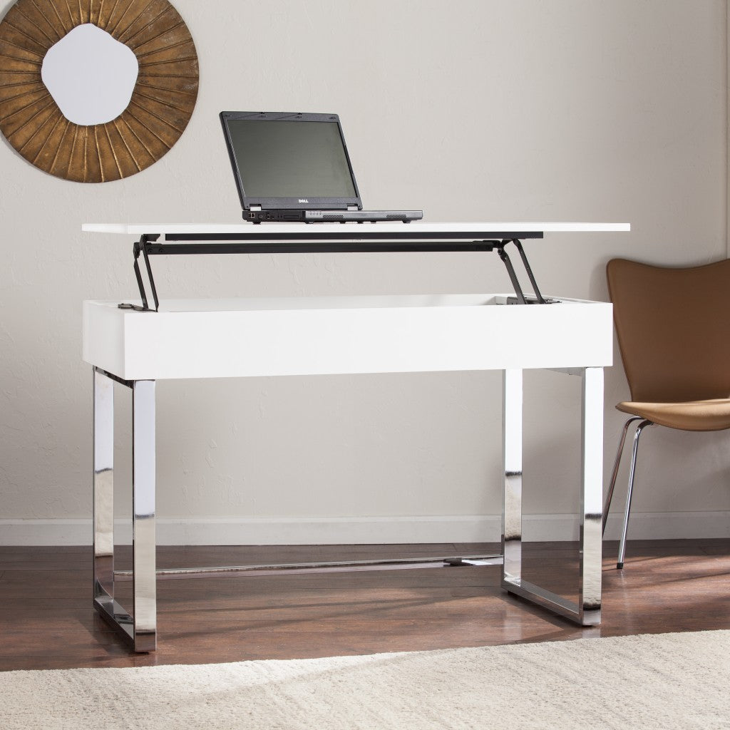 Classic White Adjustable Height Desk - 99fab 