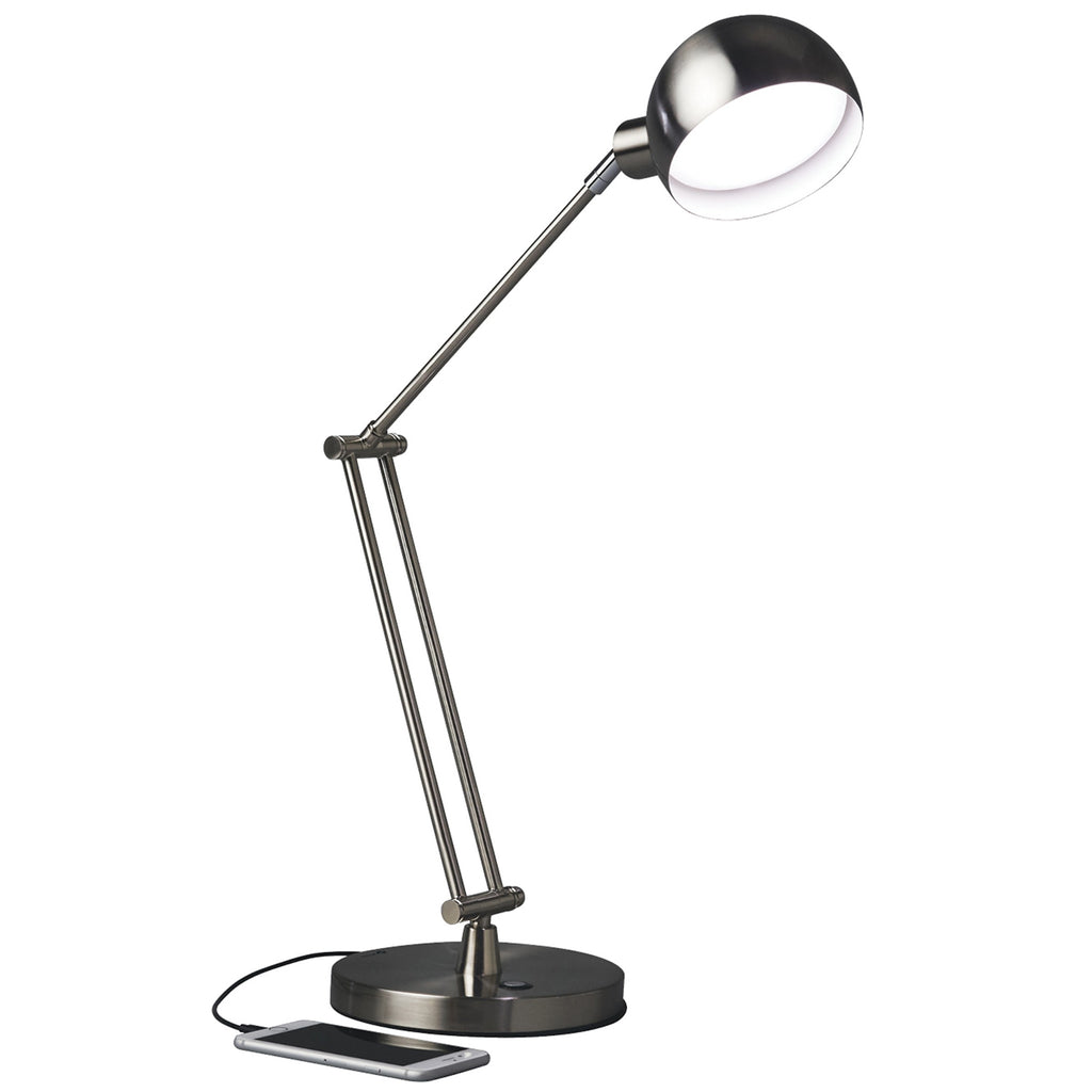 Brushed Nickel LED Adjustable Desk Lamp - 99fab 