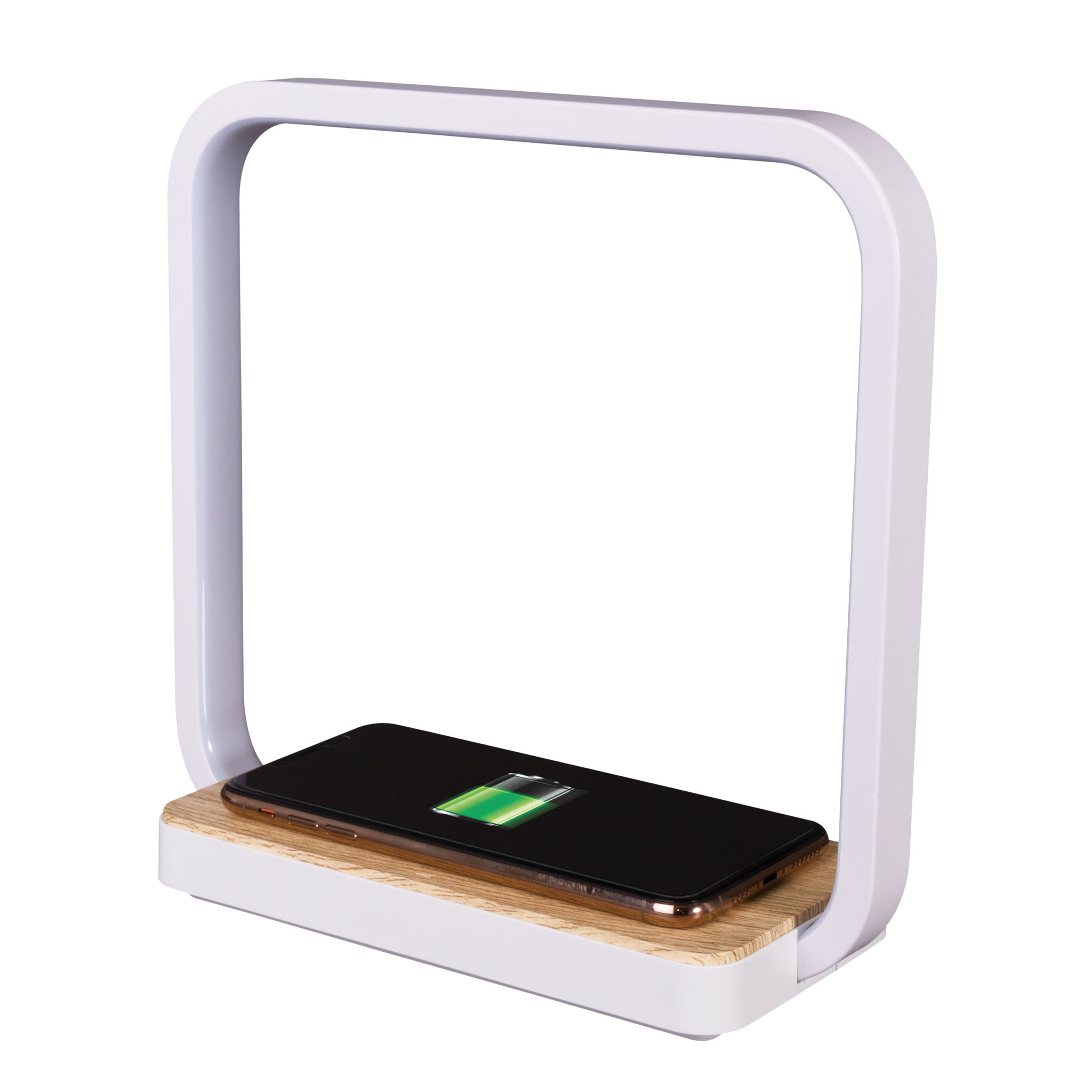 Contemporary White Wireless Phone Charger