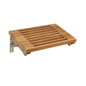 18" Grand Resort Wall Mount Slat Teak Shower Bench