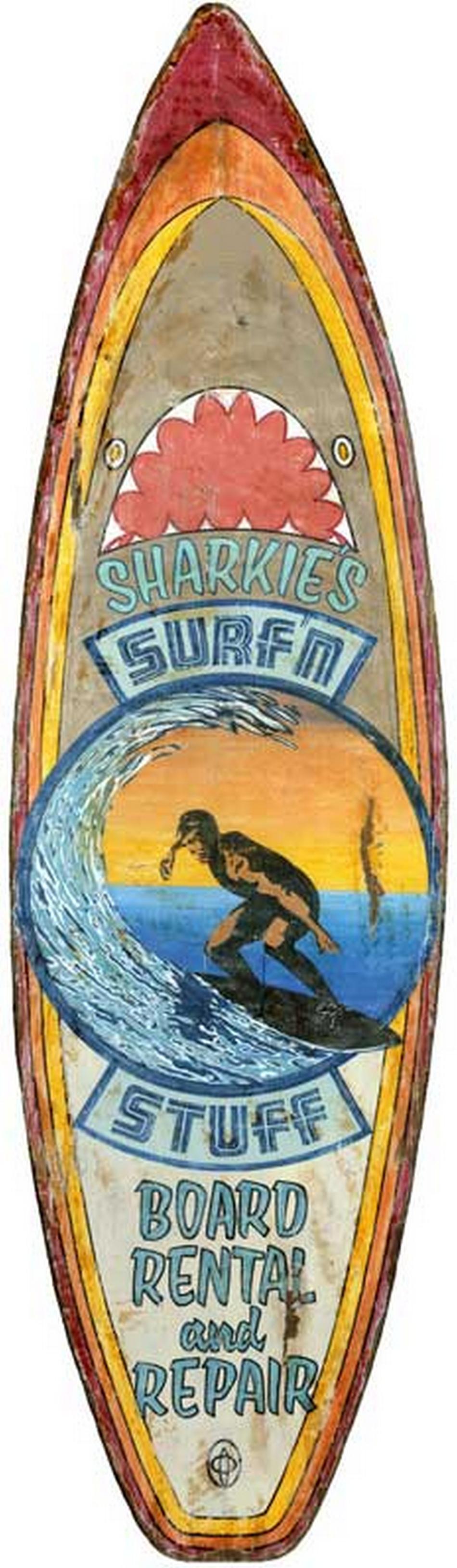 Vintage Surfshop Advertisement Surfboard Wall Décor - 99fab 