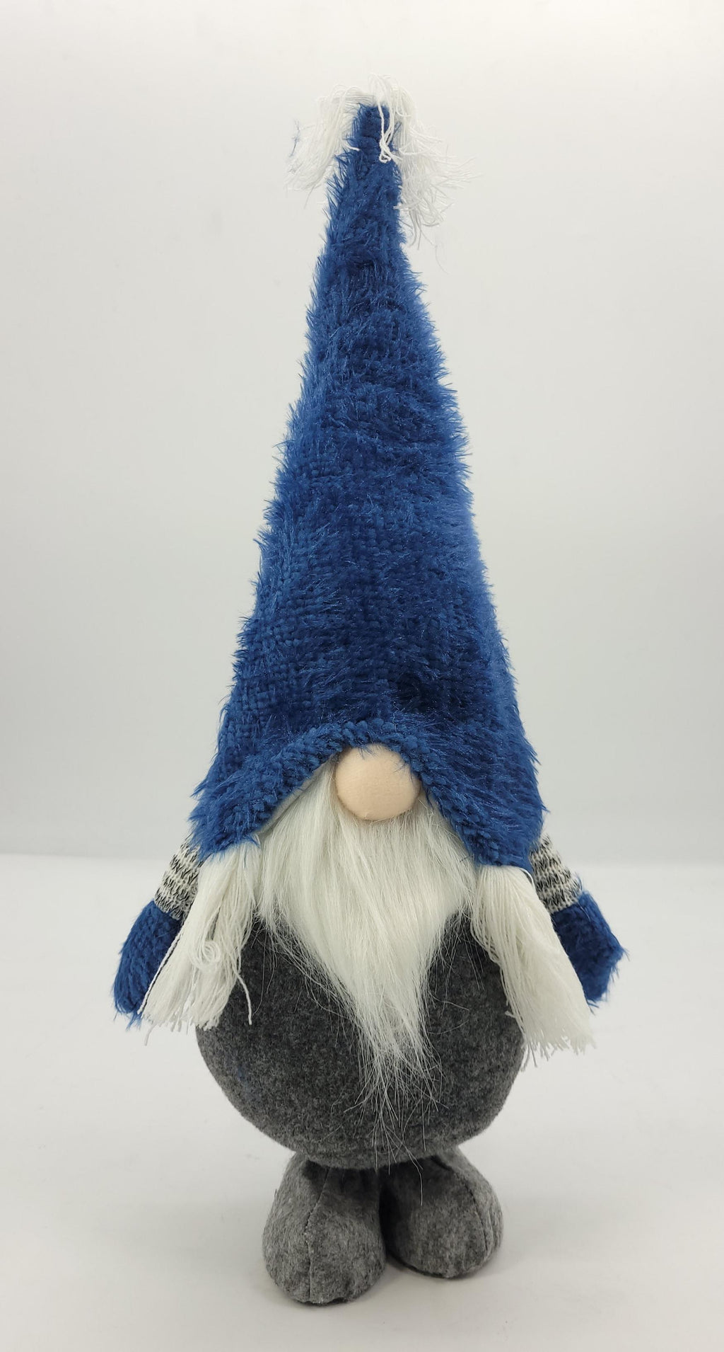 Royal Blue Fuzzy Hat Standing Gnome - 99fab 