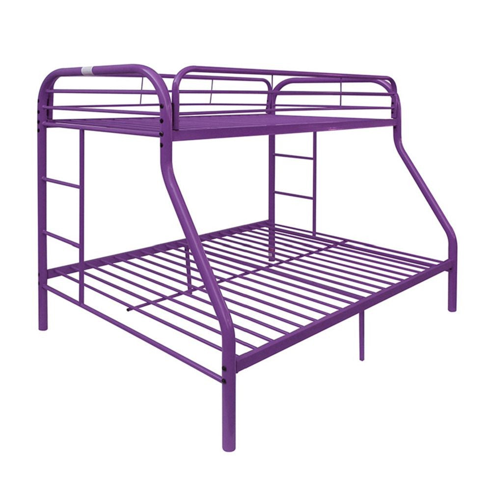 Purple Twin Over Full Size Bunk Bed - 99fab 