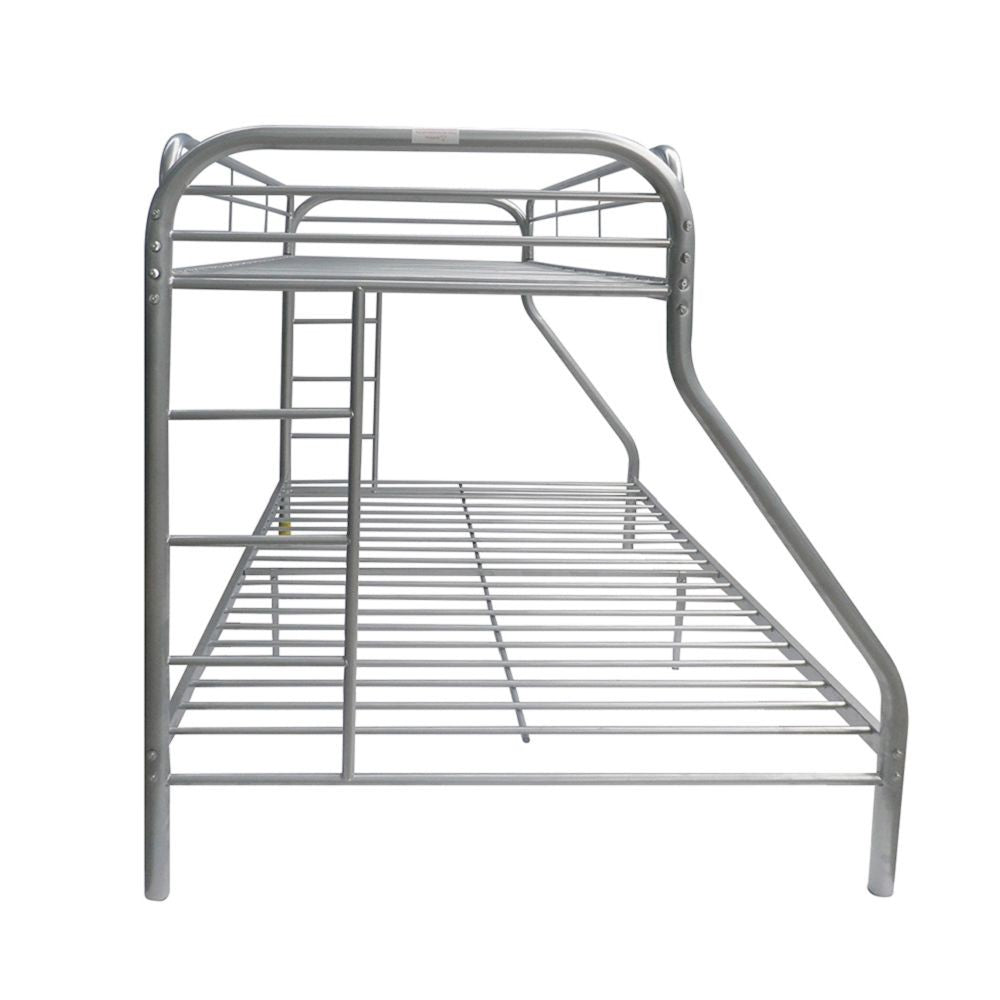 Silver Twin Over Full Size Bunk Bed - 99fab 