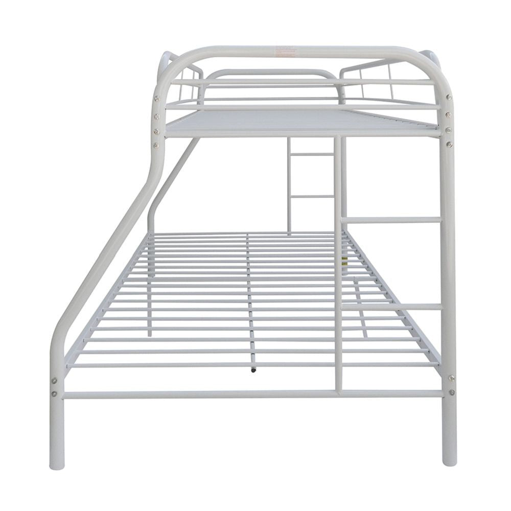 White  Twin Over Full Size Bunk Bed - 99fab 