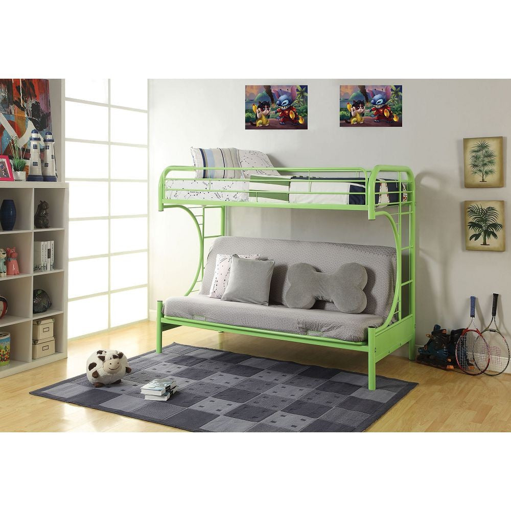 Green Twin Over Full Futon Bunk Bed - 99fab 