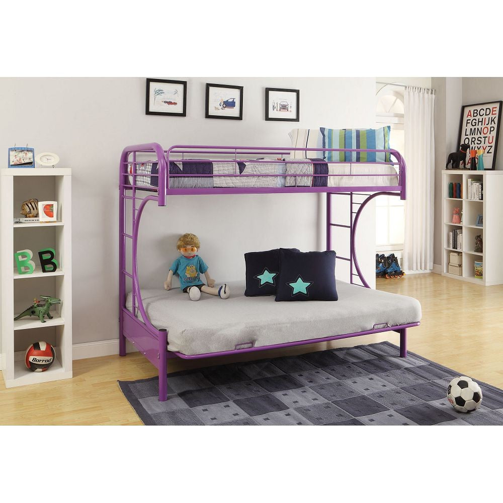 Purple Twin Over Full Futon Bunk Bed - 99fab 