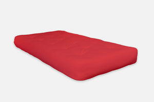 6" Red Single Foam Futon Full Mattress