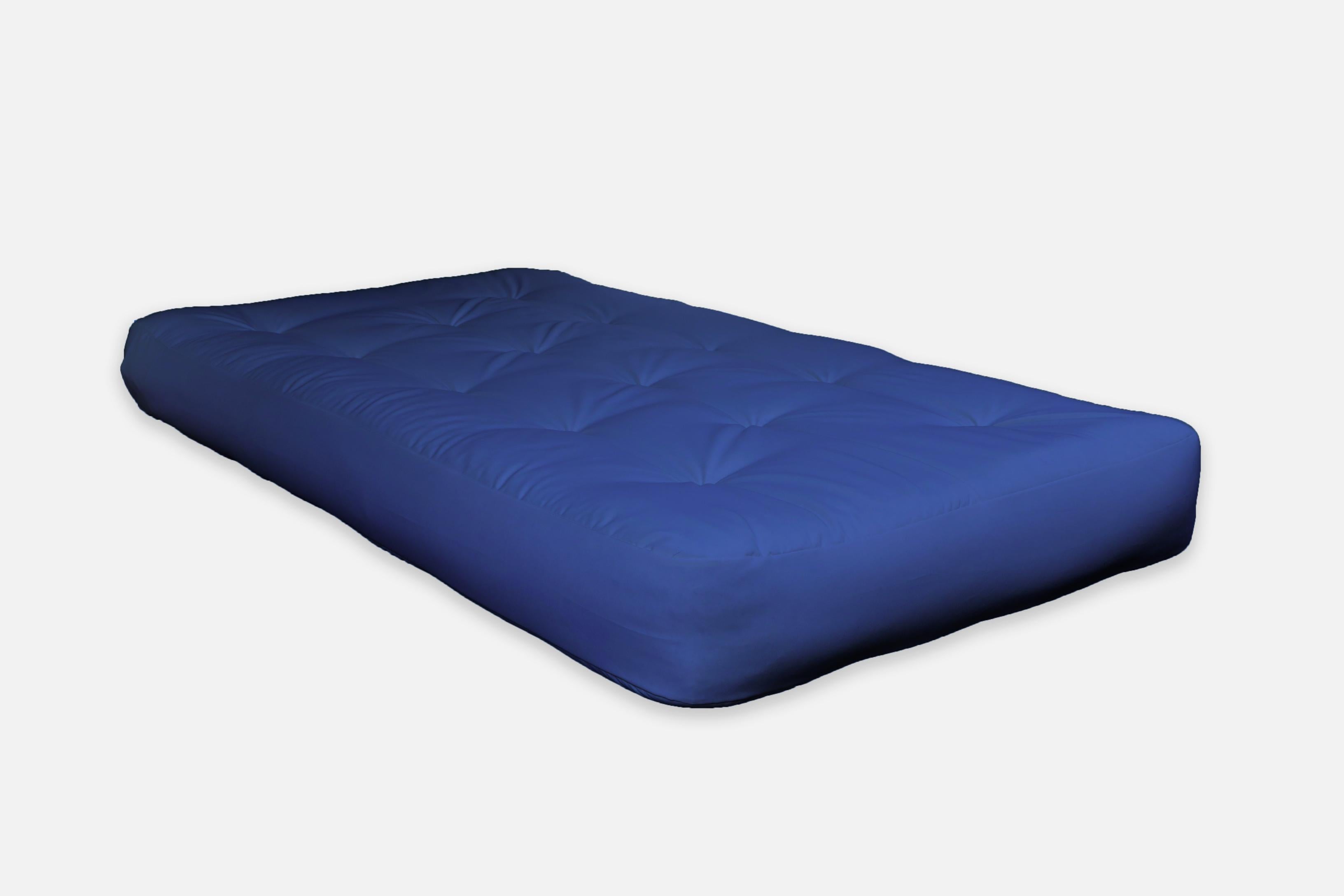 6" Royal Blue Single Foam Futon Full Mattress