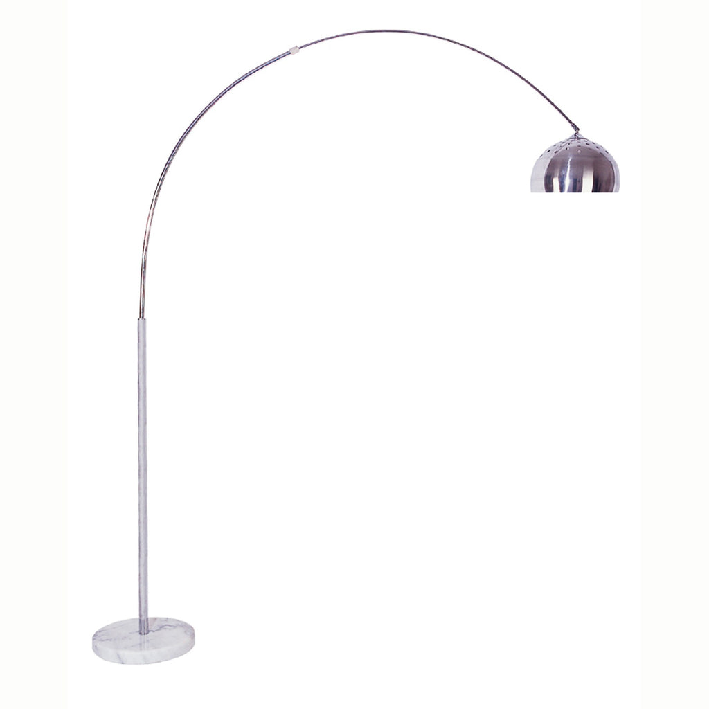 Silver Metal Arched Floor Lamp - 99fab 