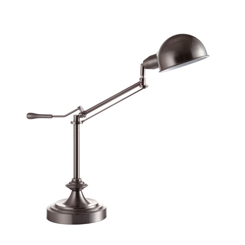 Silver Metal Swing Arm Table Lamp - 99fab 