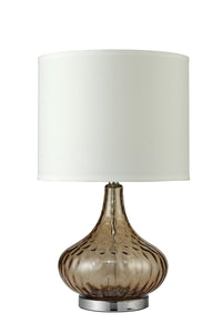 Brown Textured Glass Table Lamp