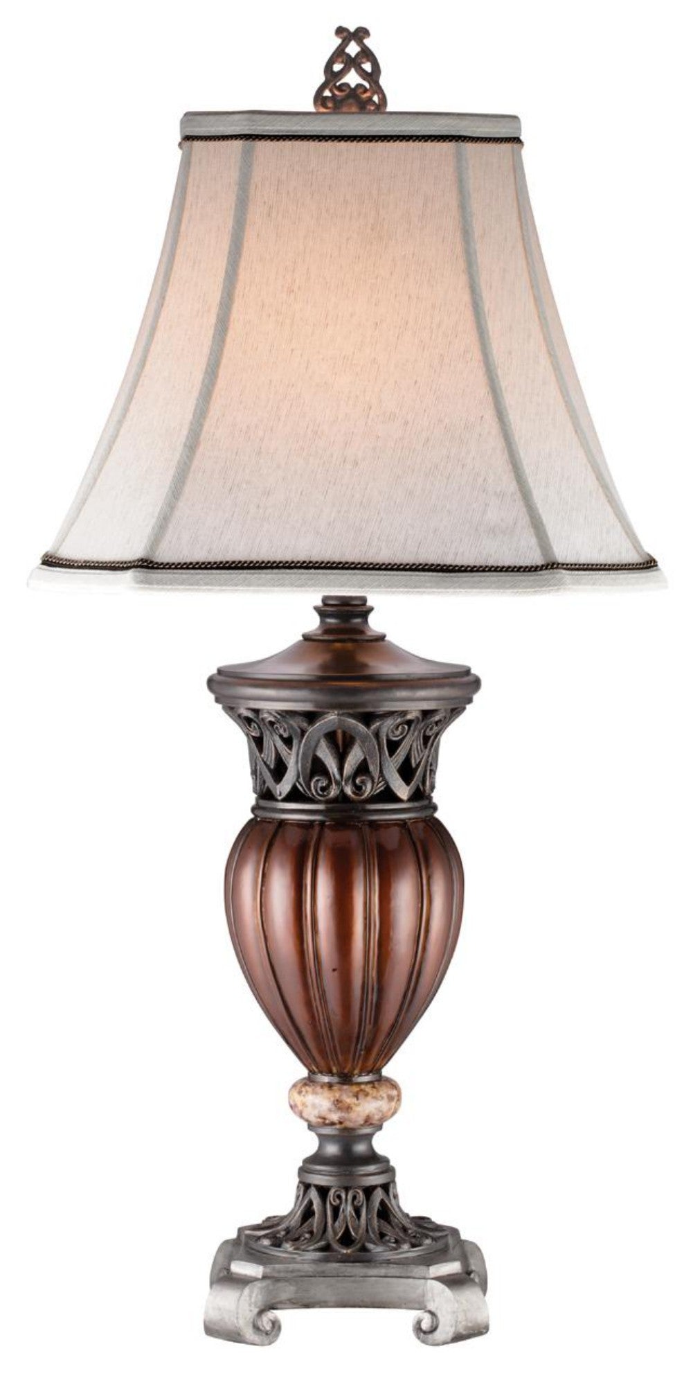 Traditional Roman Style Table Lamp with Bronze Finish - 99fab 