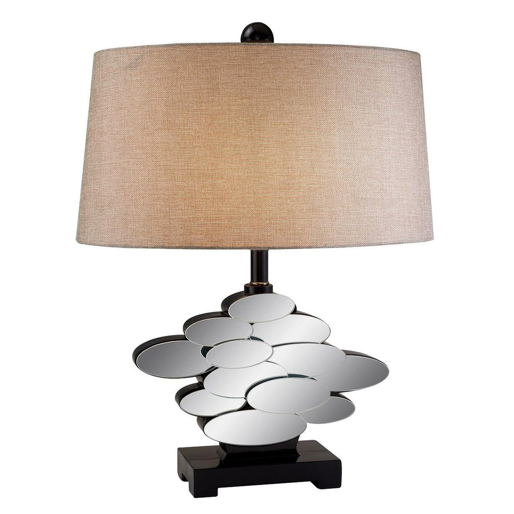 Beautiful Bronzed Table Lamp with Glass Accents - 99fab 