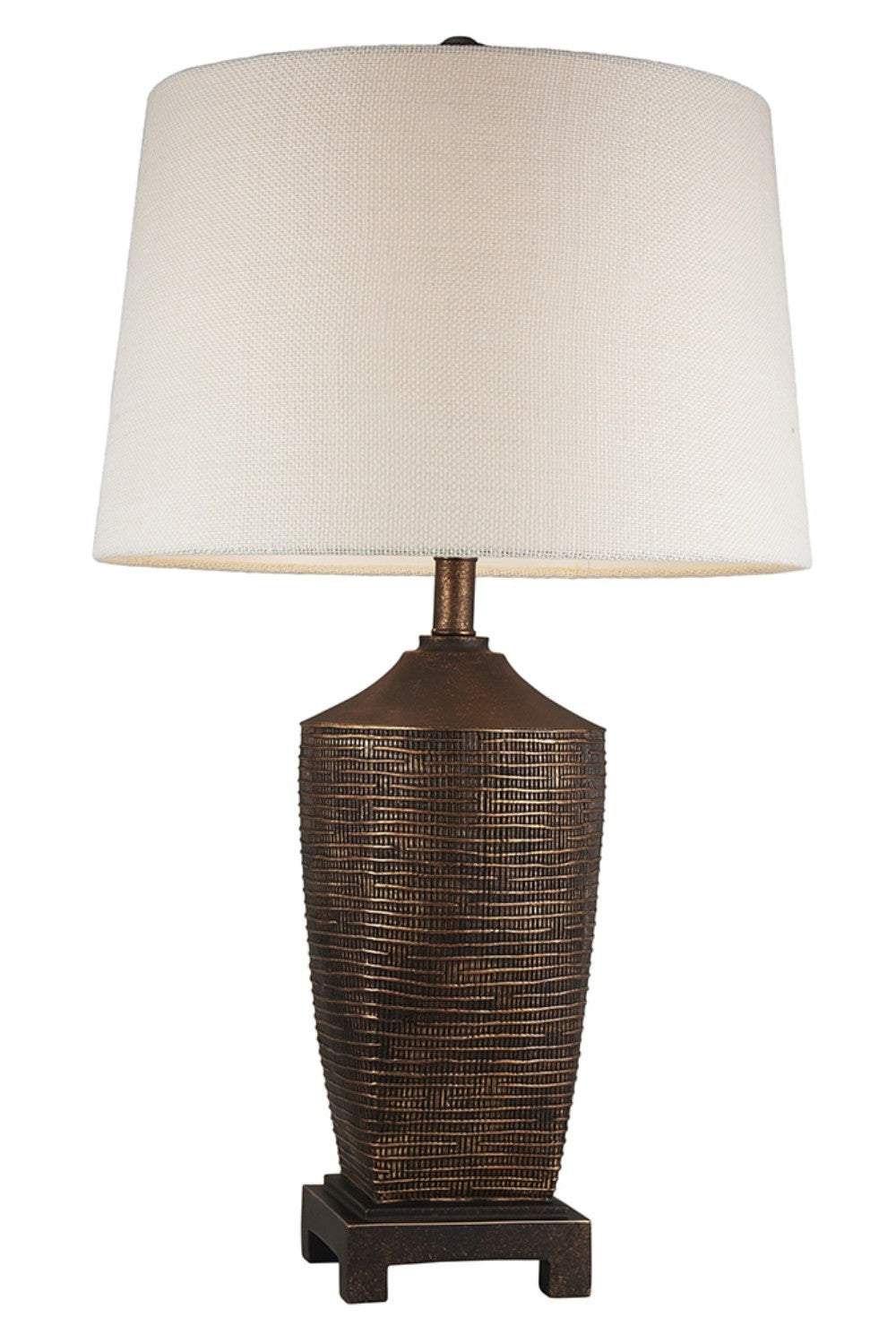 Fantastic Rustic Ribbed Bronze Table Lamp - 99fab 