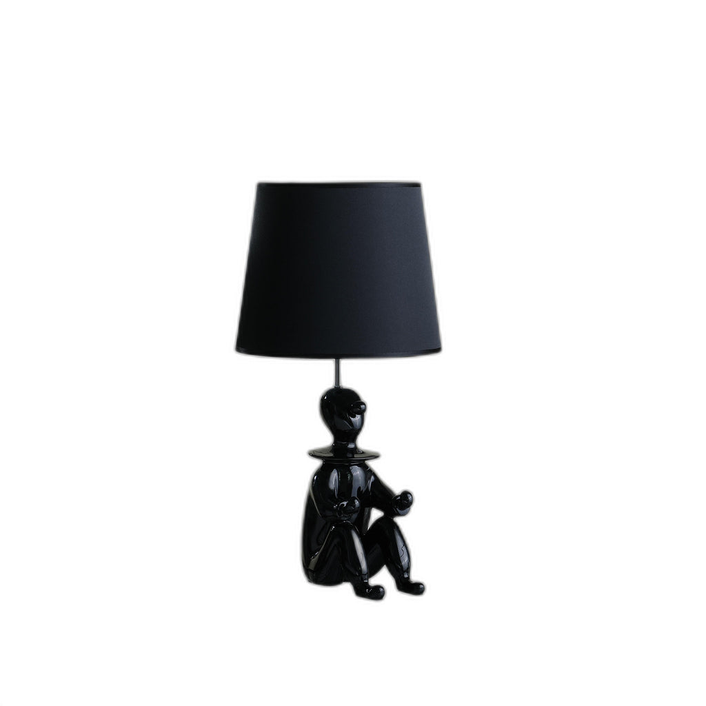 21” Black Sculptural Clown Phone Holder Desk Lamp - 99fab 