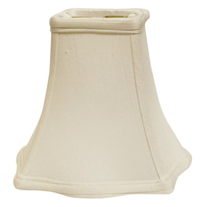 12" White Premium Square Monay Shantung Lampshade