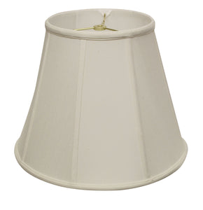 18" White Slanted Empire Monay Shantung Lampshade