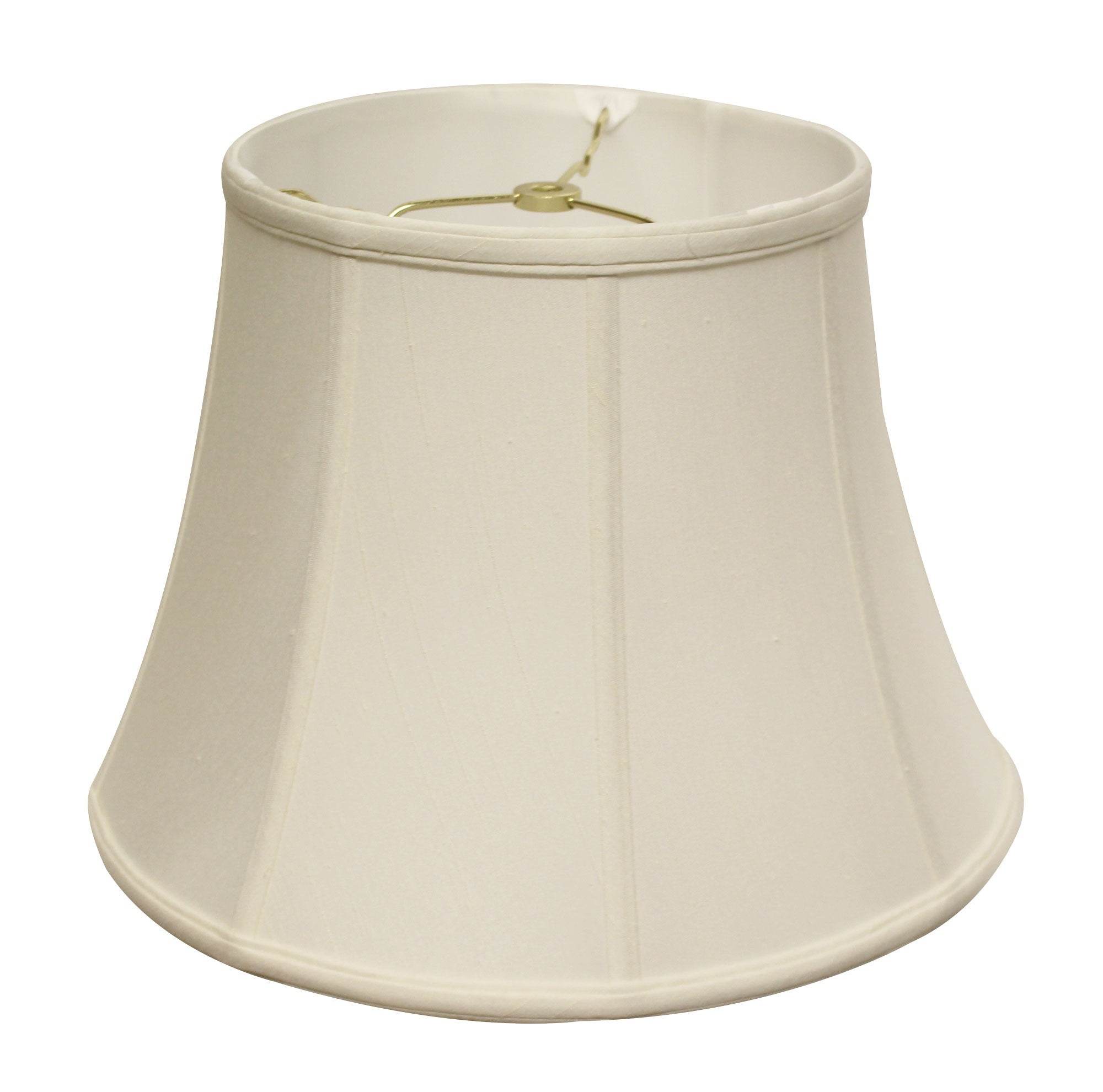 18" White Altered Bell Monay Shantung Lampshade