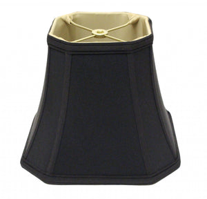 10" Black with Bronze Lining Slanted Square Bell No Slub Lampshade