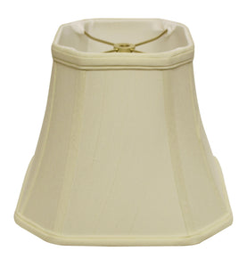 14" Ivory Slanted Square Bell Monay Shantung Lampshade