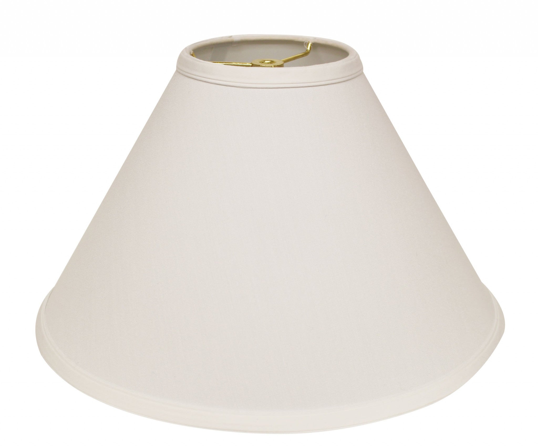 13" White Deep Cone No Slub Lampshade