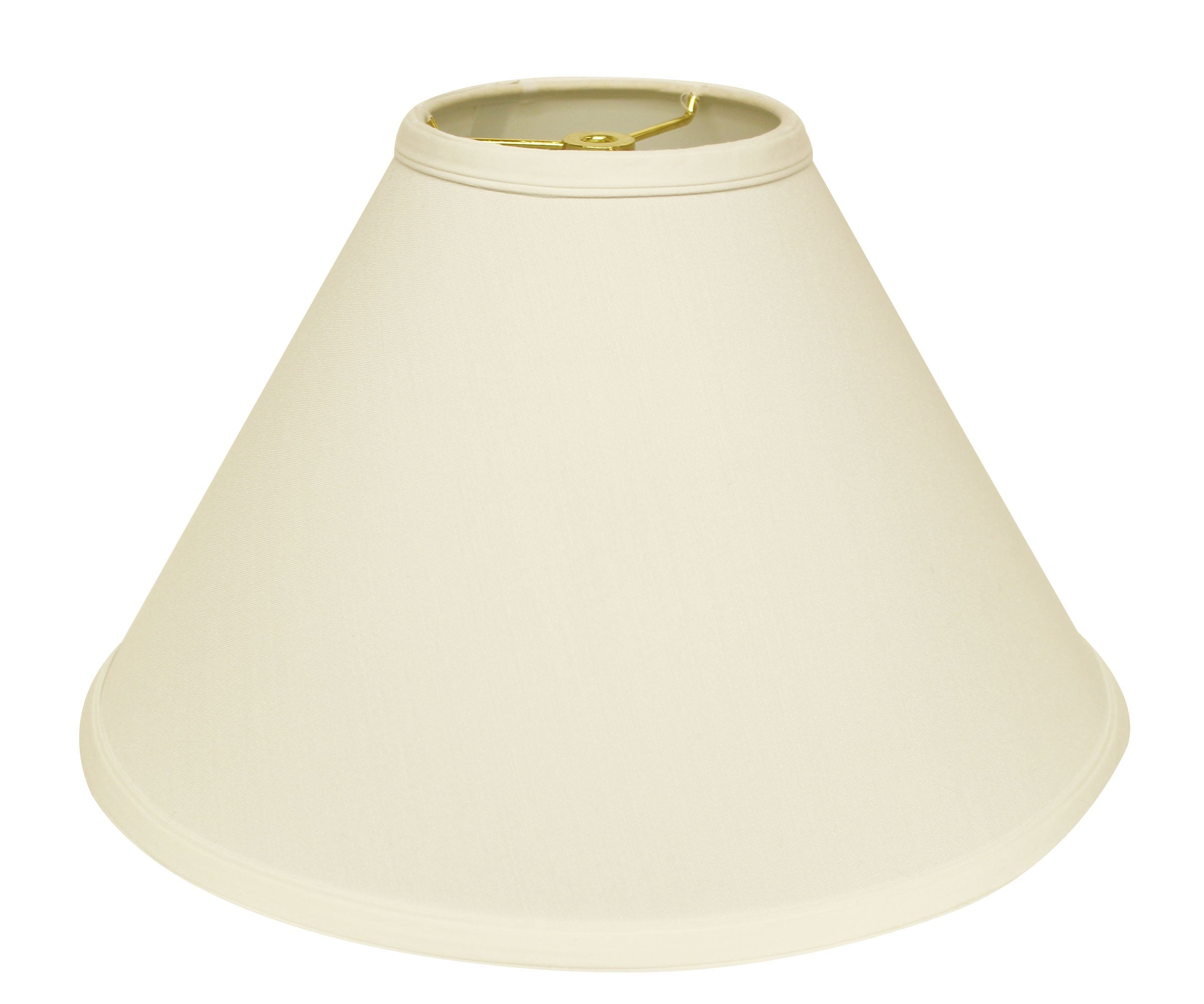 15" Ivory Deep Cone Slanted No Slub Lampshade