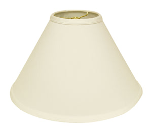 19" Ivory Deep Cone Slanted No Slub Lampshade