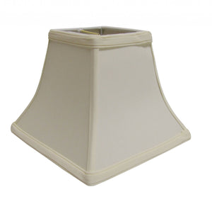 12" Ivory Square Bell No Slub Lampshade