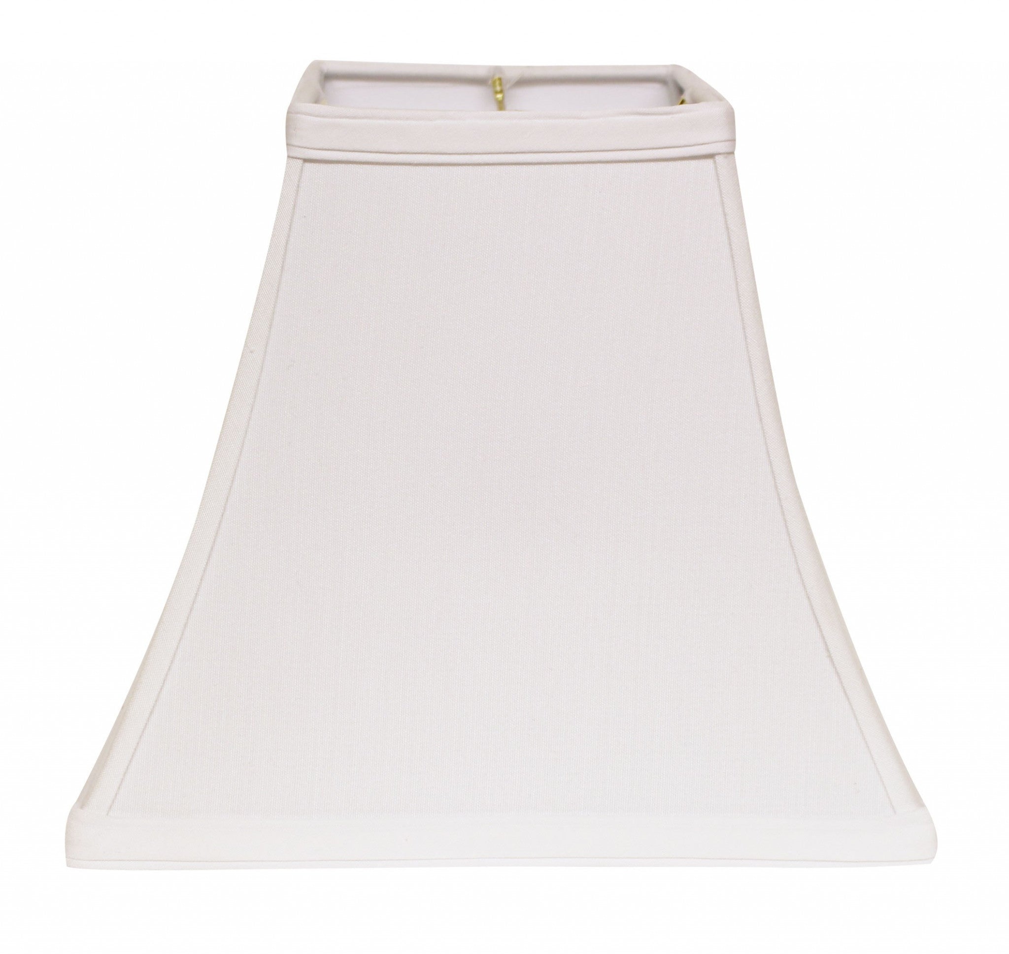 12" White Squre Bell No Slub Lampshade