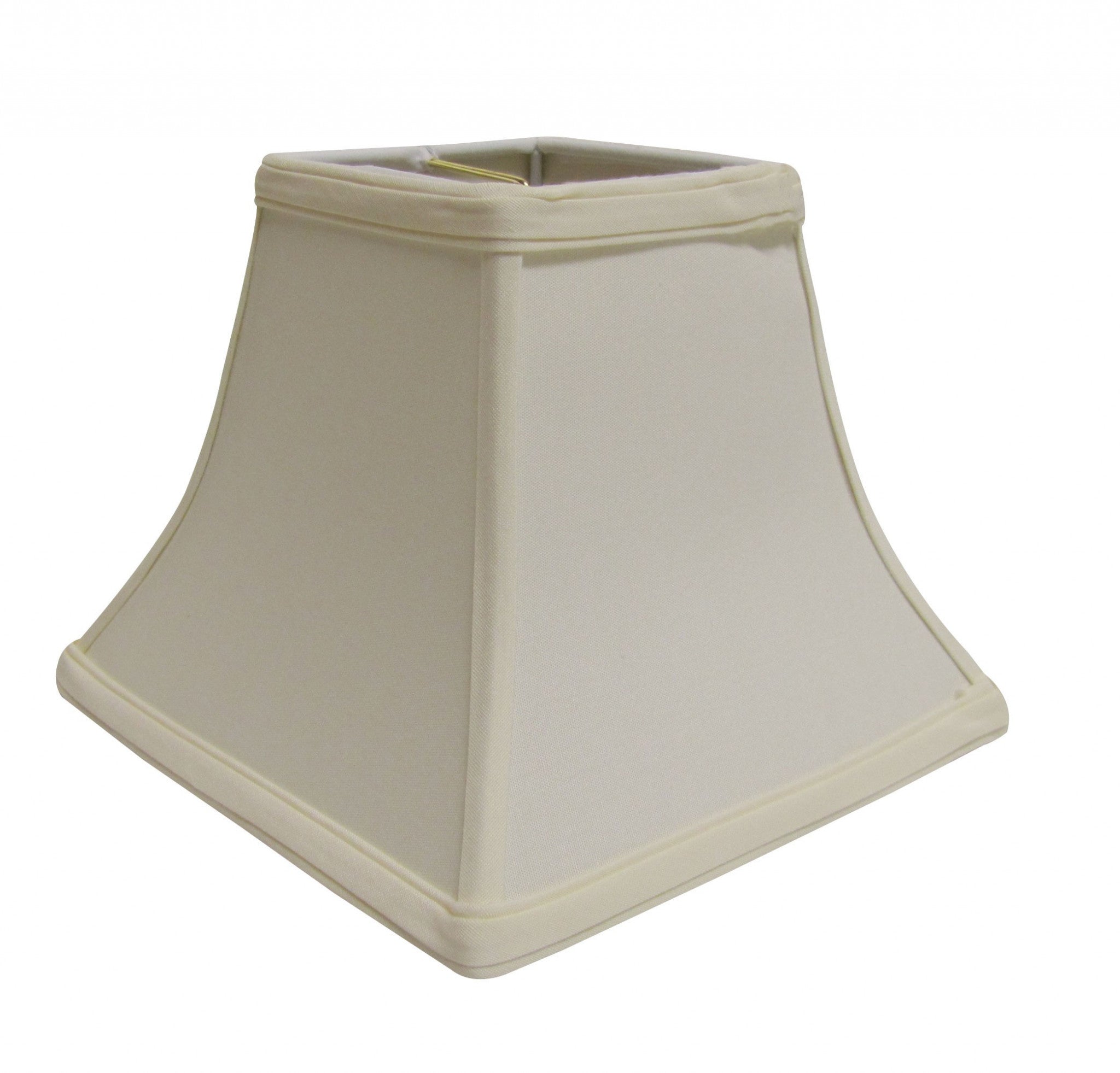 14" Ivory Square Bell No Slub Lampshade