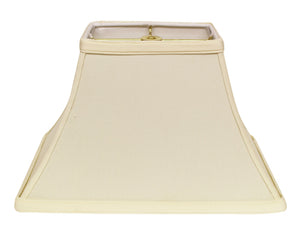 12" Ivory Rectangle Bell No Slub Lampshade