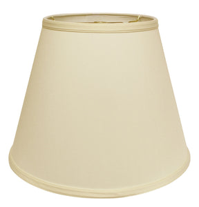 14" Ivory Empire Deep Slanted No Slub Lampshade